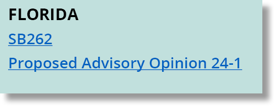 florida SB262 Proposed Advisory Opinion 24 1